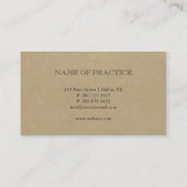 Carte De Visite Dent | Gold & Silver Elegant Dental (Dos)