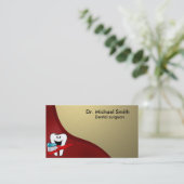 Carte De Visite Dent propre heureuse (Debout devant)