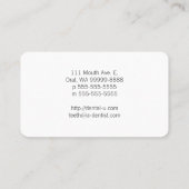 Carte De Visite Dent symbolique (Dos)