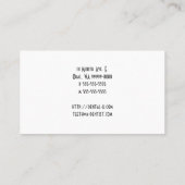 Carte De Visite Dent symbolique (Dos)