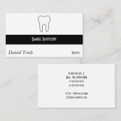 Carte De Visite Dent symbolique (Devant / Derrière)