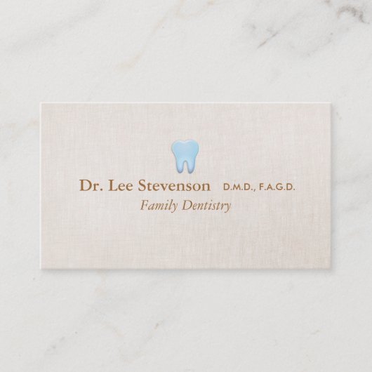 Carte de visite dentaire (Devant)