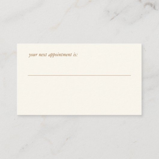 Carte de visite dentaire (Dos)