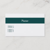 Carte de visite dentaire (Dos)