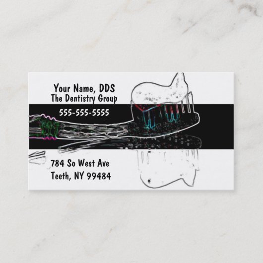 Carte de visite dentaire (Devant)