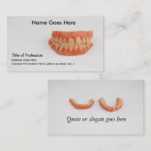 Carte de visite dentaire (Devant / Derrière)