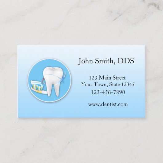 Carte de visite dentaire (Devant)