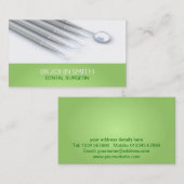 Carte de visite dentaire (Devant / Derrière)