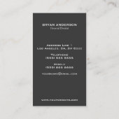 Carte de visite dentaire (Dos)