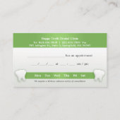 Carte de visite dentaire avec rendez-vous (Dos)