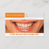 Carte De Visite Dentaire | Beau sourire (Dos)