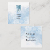 Carte de visite dentaire bleu (Devant / Derrière)