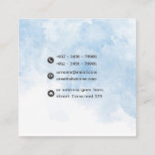 Carte de visite dentaire bleu (Dos)