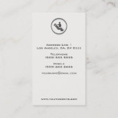 Carte de visite dentaire chic (Dos)