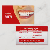 Carte de visite dentaire - Couleur changeable (Devant / Derrière)