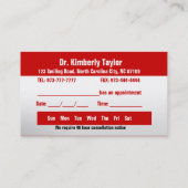 Carte de visite dentaire - Couleur changeable (Dos)