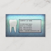 Carte de visite dentaire de bureau de dentiste (Dos)