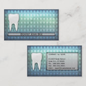 Carte de visite dentaire de bureau de dentiste (Devant / Derrière)