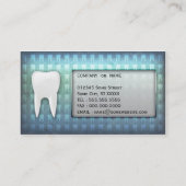 Carte de visite dentaire de bureau de dentiste (Dos)