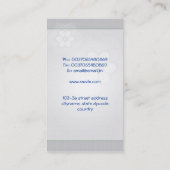 carte de visite dentaire de dent de dents (Dos)