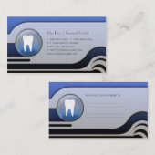 Carte de visite dentaire de dentiste blanc élégant (Devant / Derrière)