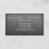 carte de visite dentaire de dentiste d'or (Dos)