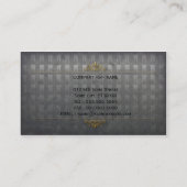 carte de visite dentaire de dentiste d'or (Dos)