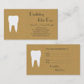 Carte de visite dentaire de logo de carton frais (Devant / Derrière)