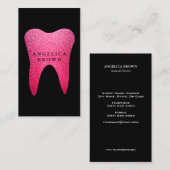 Carte de visite dentaire de parties scintillantes (Devant / Derrière)