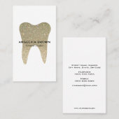 Carte de visite dentaire de parties scintillantes (Devant / Derrière)