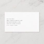 Carte De Visite Dentaire dentaire Médicale Graphisme Dentistrie (Dos)