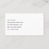 Carte De Visite Dentaire dentaire Médicale Graphisme Dentistrie (Dos)