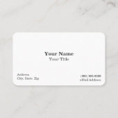 Carte de visite dentaire / dentiste (Dos)