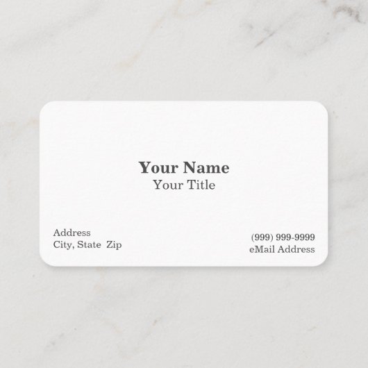 Carte de visite dentaire / dentiste (Dos)