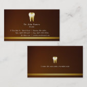 Carte De Visite Dentaire élégant (Devant / Derrière)