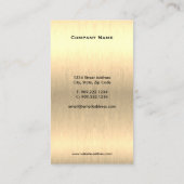 Carte de visite dentaire Faux Gold (Dos)
