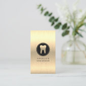 Carte de visite dentaire Faux Gold (Debout devant)