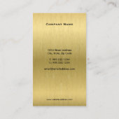 Carte de visite dentaire Faux Gold (Dos)