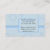 Carte de visite dentaire/Général Dentist Picture (Dos)