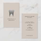 Carte de visite dentaire minimal - Conception des  (Devant / Derrière)