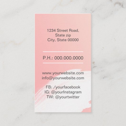 Carte de visite dentaire odontologue (Dos)