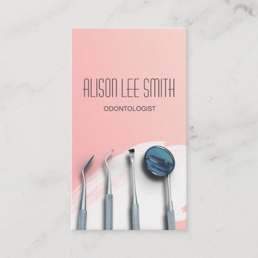 Carte de visite dentaire odontologue (Devant)