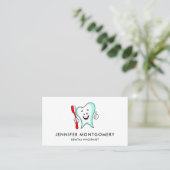 Carte De Visite Dental Care Happy Tooth (Debout devant)
