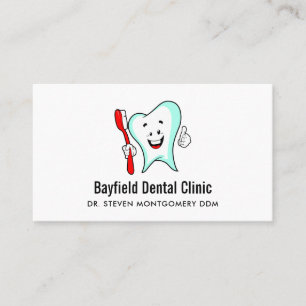 Carte De Visite Dental Care Happy Tooth