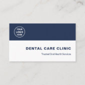 Carte De Visite Dental Clinic Dentist Custom Logo QR Code (Devant)