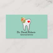 Carte De Visite Dental Tooth Heart (Devant)