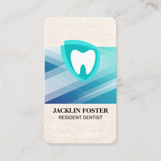 Carte De Visite Dental | Tooth Icon (Devant)