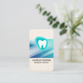 Carte De Visite Dental | Tooth Icon (Debout devant)