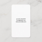 Carte De Visite Dental | Tooth Icon (Dos)