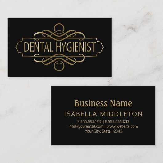 Carte De Visite DentalHygienist (Devant / Derrière)